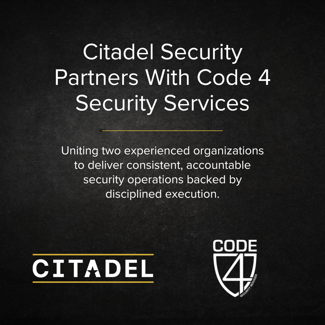 Citadel Security Announces Strategic Partnership with Code 4 Security ...